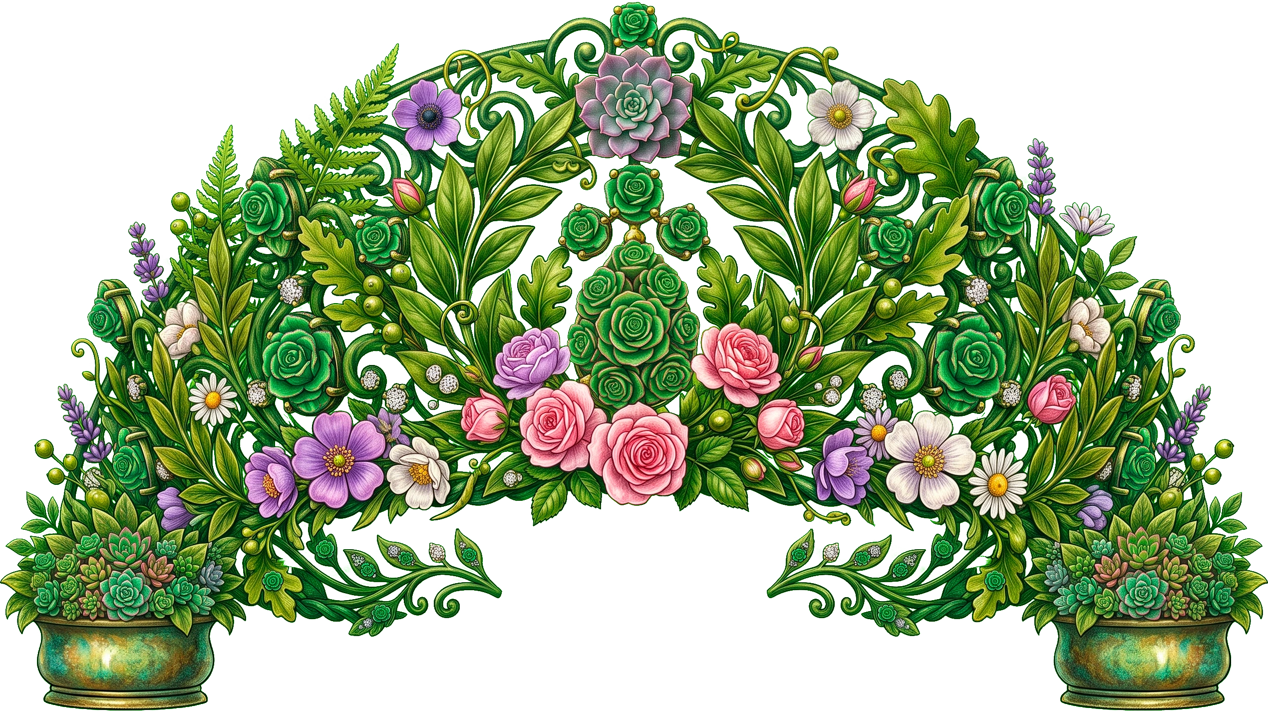 Esquina Floral Superior